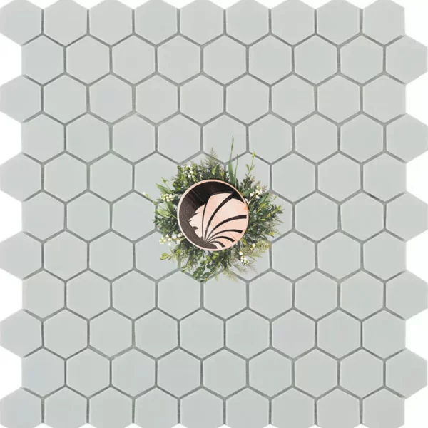 Gresite hexagonal gris claro 25x25