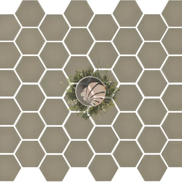 Gresite hexagonal taupe mate