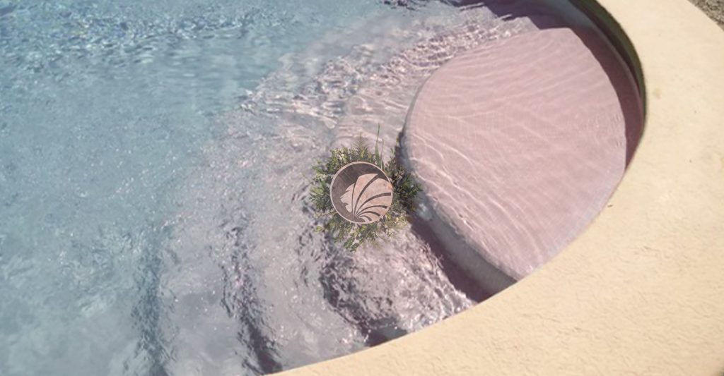 piscina gresite rosa liso