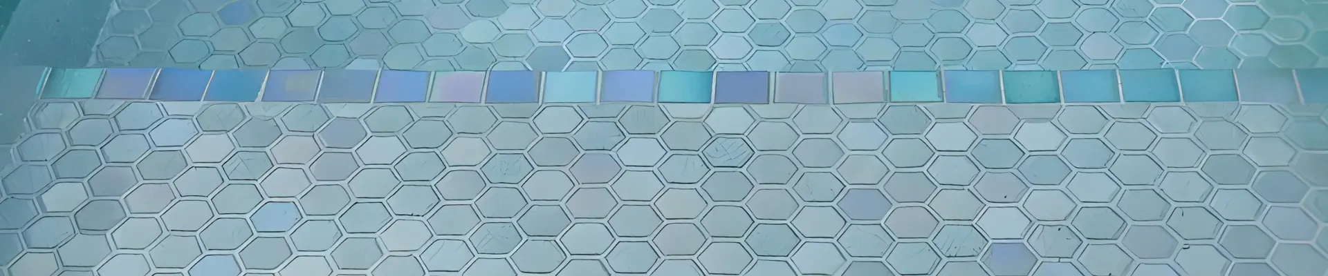 gresite hexagonal para piscina